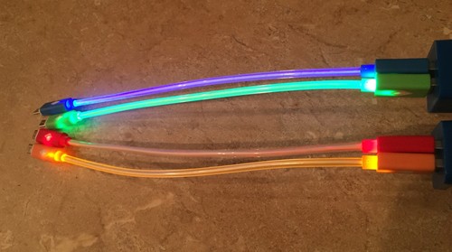8" GLOW IN THE DARK light-up LED Data Sync Cable charger MICRO USB FOR ANDROID   - Picture 1 of 2