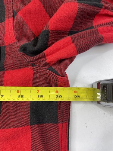 Denim Supply Ralph Lauren Flannel Shirt Plaid Red Black Cotton Mens Medium - Picture 5 of 5