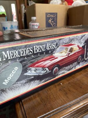 JIM BEAM 1974 MERCEDES BENZ 450SL MOCCA TAN CAR BOTTLE DECANTER