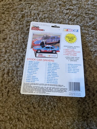 Racing Champions Stock Car Nascar #12 Hut Stricklin 1991 Car Card Display Stand - Picture 10 of 12