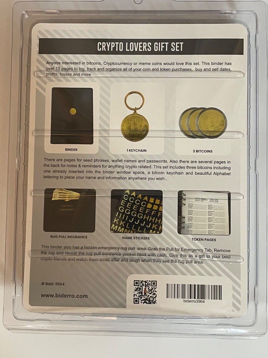 Planner For Coins and Crypto Currency With Key chain and Coins | eBay