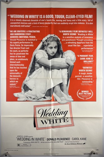 WEDDING IN WHITE Movie Poster (VeryFine+) One Sheet 1973 Carol Kane 25693