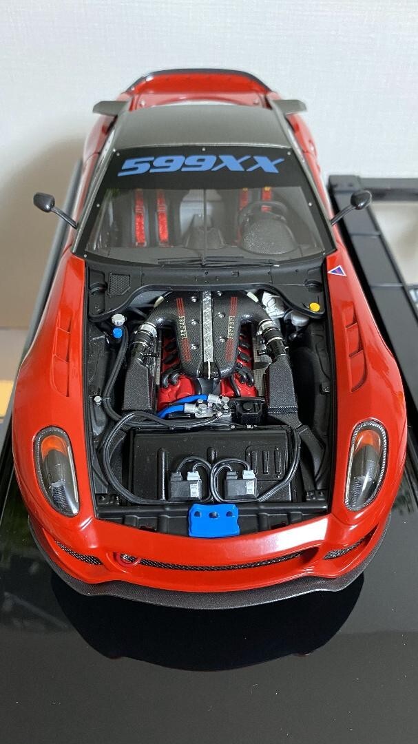 【箱なし】1/18 マテル エリート フェラーリ 599XX #3 ミニカー 1/18 Mattel Elite Ferrari 599XX #3 Red No Box From Japan