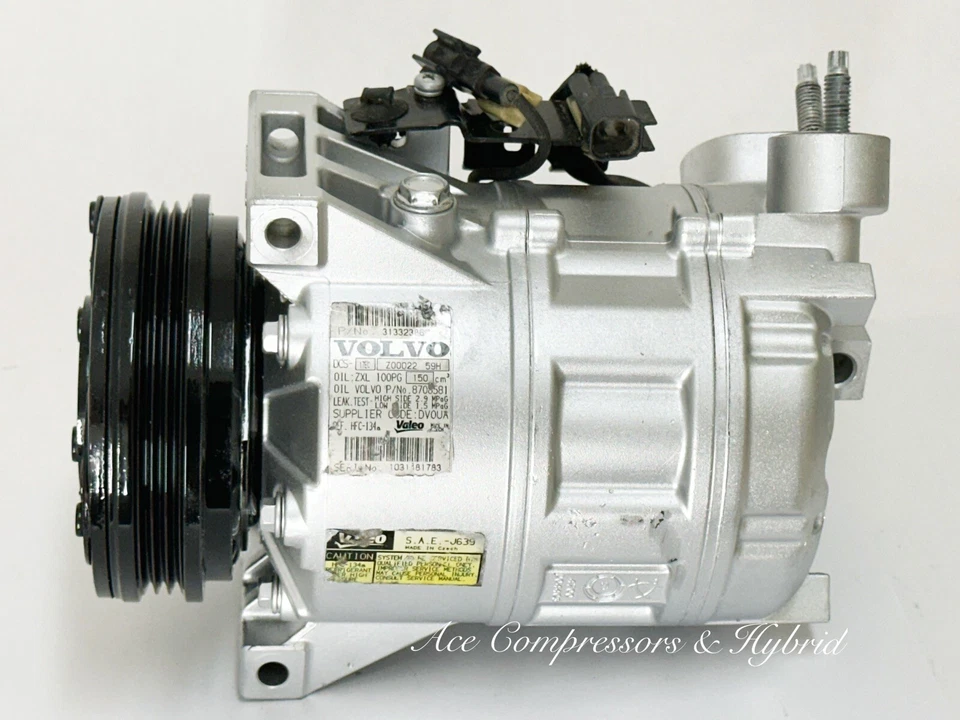 Compresor de aire acondicionado Volvo S60 S80 V60 XC60 2013-2016 2,5 L reman un año de guerra. Foto 4 de 4