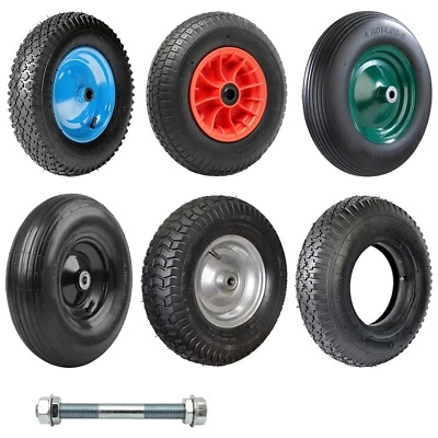 HERO WERKZEUG HERO Schubkarrenrad Ersatzrad Luftrad / Vollgummi Reifen Rad Schubkarre Achse