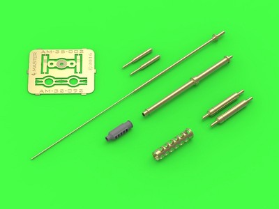 30mm M230 Barrel, Pitot & Fin Antenne auf AH-64 APACHE (TAKOM, MENG) #35002 MASTER