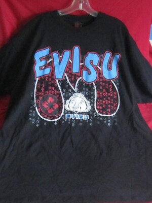 EVISU Genes- Big Logo--T- Shirt--XXL--New Without Tags