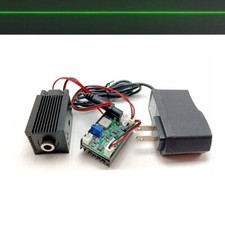 Line 532nm 80mW Green Laser Diode Module w/12V 1A Adapter Fan Long time working