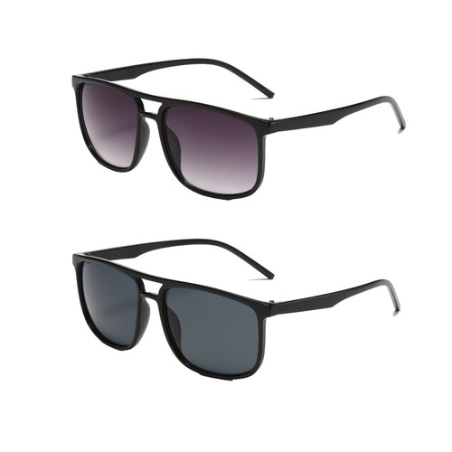 AIRE Ceres V2 Black Rectangular Sunglasses Recycled Plastic  display picture 1