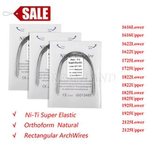 10pcs Sale Orthodontic Elastic Niti Arch Wire Rectangular Ovoid/Natural Form