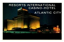 1960s Resorts International Casino Atlantic City New Jersey Vintage Postcard