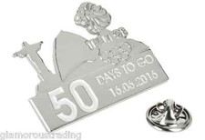 OFFICIALLY LICENSED TEAM GB RIO 2016 OLYMPIC GAMES - 50 DAYS TO GO COUNTDOWN PIN