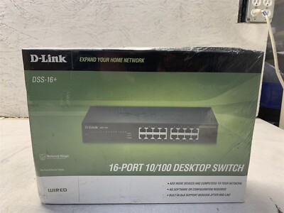 D-LINK DSS-16+ 16-PORT 10/100 DESKTOP SWITCH