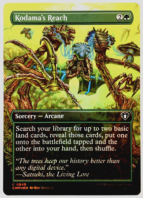 MTG Kodama's Reach BORDERLESS FOIL Commander Masters 649 NM