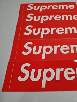 Supreme Red Box Logo Sticker - 5 Stickers - 8