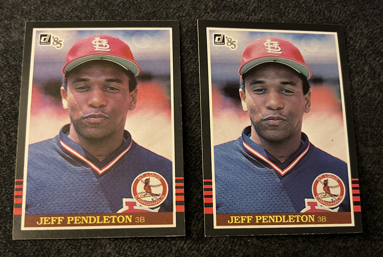 2- Terry Pendleton 1985 Donruss Rookie Lot Centered Jeff 
