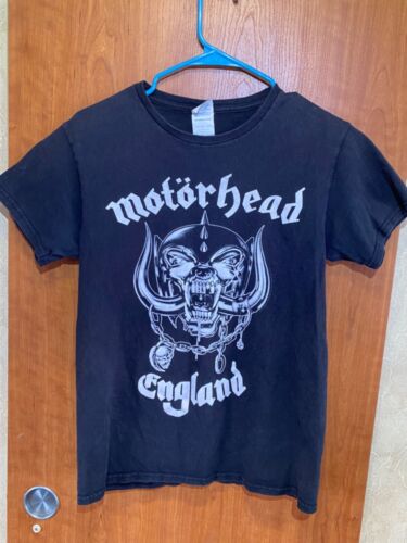 Vintage Motorhead England Band Shirt Black Unisex Size Small Heavy Metal Cotton
