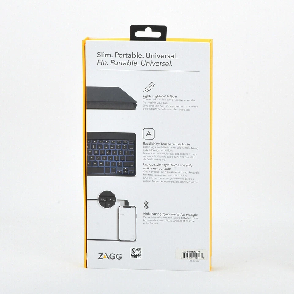 Suporte de teclado Bluetooth portátil ZAGG Flex para iPhone iPad Mac tablet Smart TV - Imagem 2 de 4