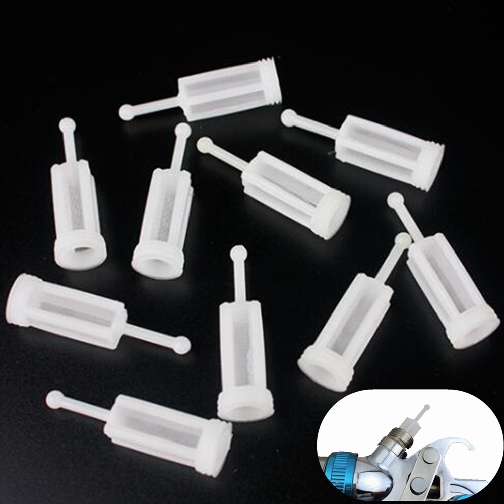 25PCS Small Gravity Feed Spray Gun Pot Paint Filters Mesh Strainers eBay