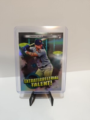 2023 Topps Chrome Cosmic Francisco Alvarez Extraterrestrial Talent RC Card Mets