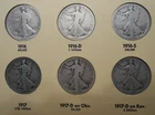1916-1937 COMPLETE COLLECTION of 36 WALKING LIBERTY 90% SILVER HALF DOLLARS