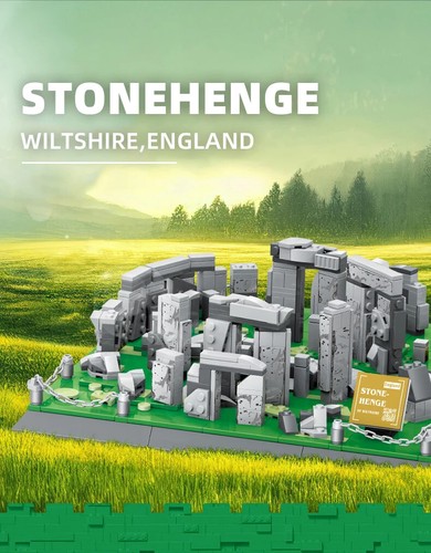 World Famous Landscape Wilt Stonehenge Building Blocks DIY Toy Blocks Set 753PCS - Picture 9 of 17