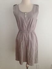 J.Crew Sleeveless Dress Beige/Light Tan Cotton Blend Size 4