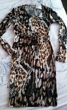BNWT BRAVE SOUL@ NEXT DRESS,Size XS(8-10 UK) FITTED WRAP, ANIMAL PRINT