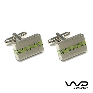 Green Firm Cufflinks by WD London WD_C1257B - Picture 1 of 1