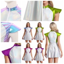 Women Skirts Cap Dress Disco Costume Roleplay Halloween A-line Cosplay Tight