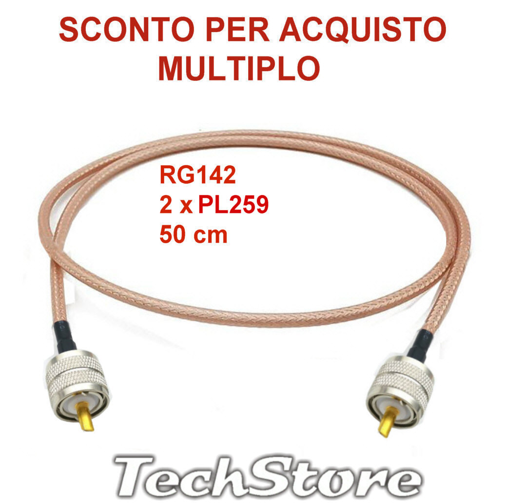 Superbat Connettori coassiali PL259, confezione da 2 pezzi, UHF PL259