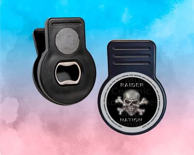 Cool VEGAS RAIDERS AUTUMN WIND  CHIP CLIP Magnetic With Bottle Opener Bag Saver