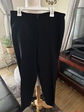 Joseph Ribkoff black career/dress pants front zipper size 12
