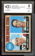 1968 Topps #247 Johnny Bench Rookie Card BGS BCCG 9 Near Mint+