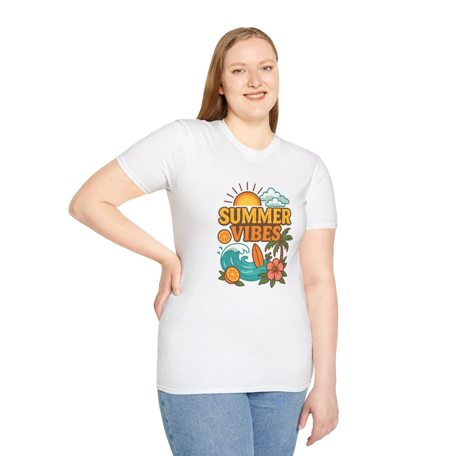Summer Vibes Unisex T-Shirt - Perfect for Beach Days, Casual Wear, Vacation
Opens in a new window or