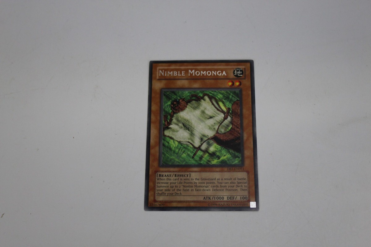 Yugioh! Nimble Momonga - DB1-EN051 - Rare - Unlimited Edition Card