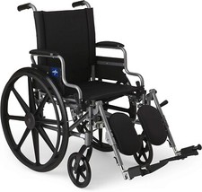 Lightweight Wheelchair for Adults With Swing-Back, Desk-Length Arms, Elevating L