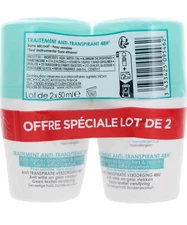 Pack Of 2 VICHY hypoallergenic 48H ANTI PERSPIRANT ROLL ON DEODORANT 50ML 