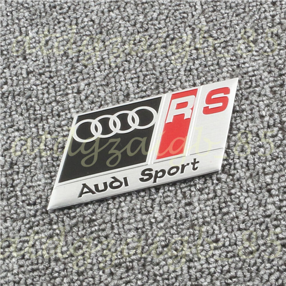 1x Für Audi RS Sport Germany Abzeichen Red Schwarz Badge Emblem Aufkleber Auto