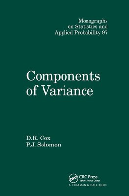 Components of Variance by D.R. Cox (English) Paperback Book