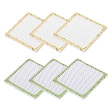 Sticky Notes Cute, 3x3", 6Pads, 300Sheets Sticky Notes, Cream Yellow/Cream Green