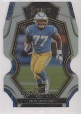 2022 Panini Select Premier Level Silver Prizm Die-Cut Zion Johnson #156 jg3