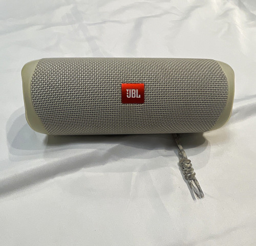 JBL Flip 5 White Portable Bluetooth Waterproof Speaker USB-C 20W
