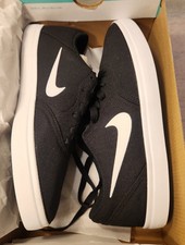 nike sb check lona (gs) 7y negro/blanco negro/blanco nuevo en caja