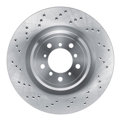For BMW M3 08-13 R1 Concepts Drilled 1-Piece Front Driver Side Brake Rotor