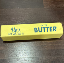 Salted Butter Yellow Squeezable Stress Reliever Squeeze Ball Toy, 14 oz