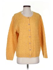 Appleseeds Women Yellow Wool Cardigan P Petites