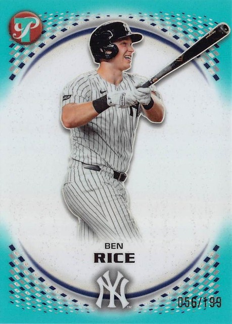 2026 Topps Pristine #151 Ben Rice Aqua Refractor #/199