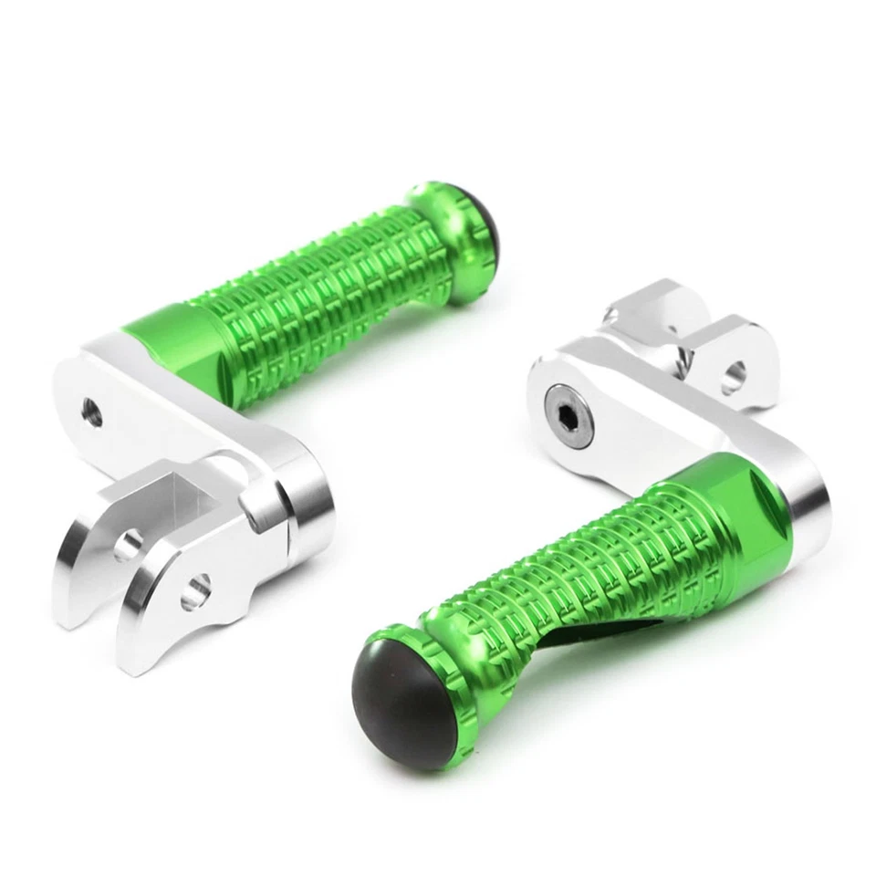 Clavijas de pie delanteras verdes elevables MPRO 1,5 pulgadas para ZX-10R Ninja 11-16 17 18 19 20 Foto 3 de 4