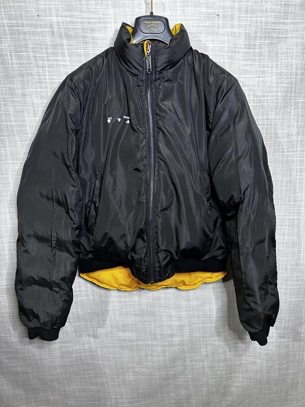 Off-White Reversible Yellow Down Puffer Jacket Si… - image 5